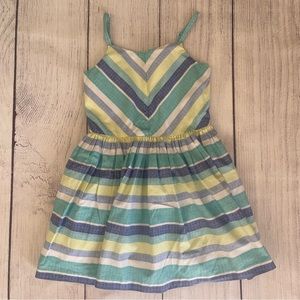Gymboree Tide Pool Teal Striped Dress Size 6